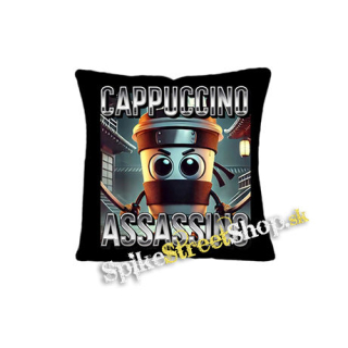 CAPPUCCINO ASSASSINO - Motive 1 na cierne - vankúš
