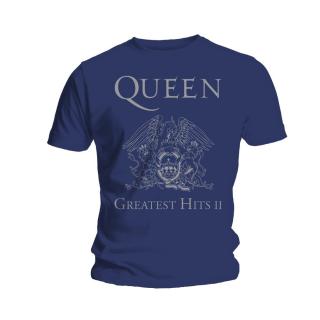 QUEEN - Greatest Hits II - modré pánske tričko