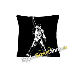FREDDIE MERCURY - Portrait na ČIERNE - vankúš