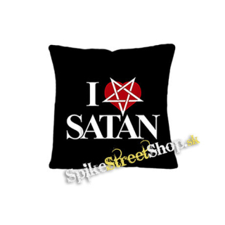 I LOVE SATAN - Pentagram Heart - vankúš