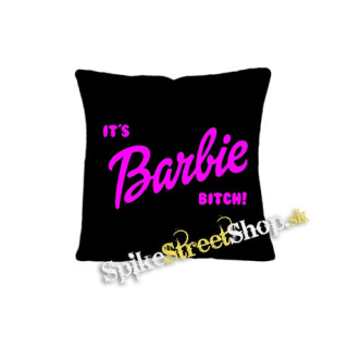 ITS BARBIE BITCH - Logo Ruzove - vankúš