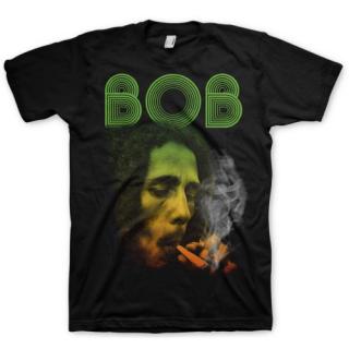 BOB MARLEY - Smoking Da Erb - čierne pánske tričko