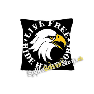 LIVE FREE RIDE HARDCORE EAGLE - vankúš