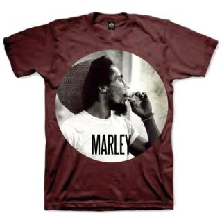 BOB MARLEY - Smokin Circle - hnedé pánske tričko