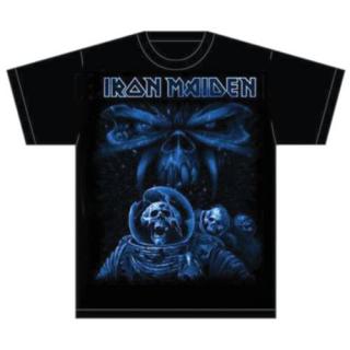 IRON MAIDEN - Final Frontier Blue Album Spaceman - čierne pánske tričko