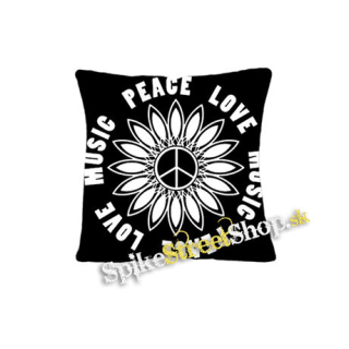 PEACE LOVE MUSIC - vankúš