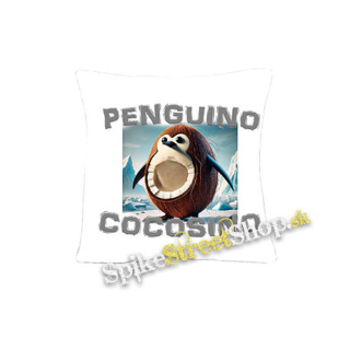 PENGUINO COCOSINO na BIELE - vankúš