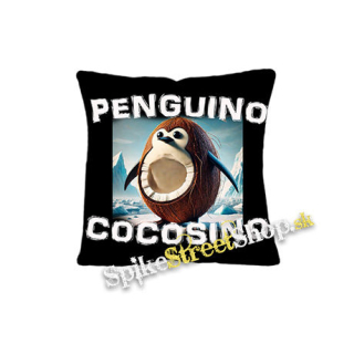 PENGUINO COCOSINO na CIERNE - vankúš