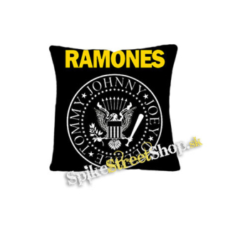 RAMONES - Yellow Logo White Symbol - vankúš