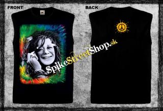 JANIS JOPLIN - Portrait - čierne pánske tričko bez rukávov