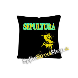 SEPULTURA - Brasil Flag Logo - vankúš