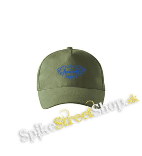 ADDISON RAE - Logo - olivová šiltovka army classic
