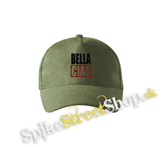 BELLA CIAO - olivová šiltovka army classic