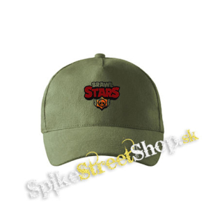 BRAWL STARS - Red Gold Logo - olivová šiltovka army classic