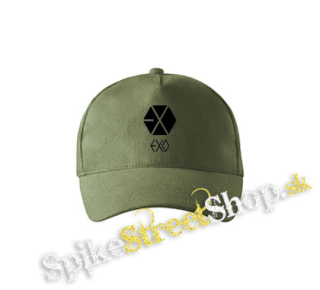 EXO - Logo - olivová šiltovka army classic