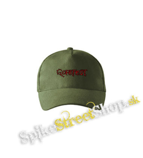 GOREFEST - Logo Red - olivová šiltovka army classic