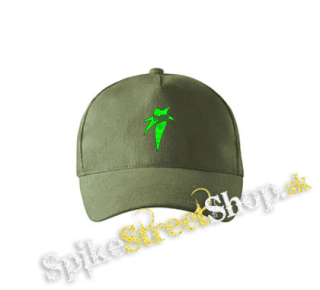 I SEE STAR - Green Star - olivová šiltovka army classic