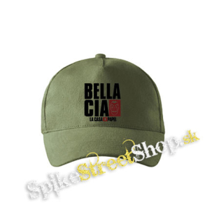LA CASA DE PAPEL - Bella Ciao - olivová šiltovka army classic