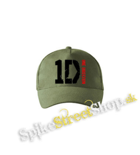 ONE DIRECTION - Red Logo - olivová šiltovka army classic