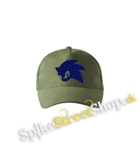 SONIC THE HEDGEHOG - Face - olivová šiltovka army classic