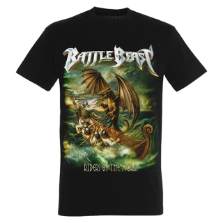 BATTLE BEAST - Riders Of The Storm - čierne detské tričko