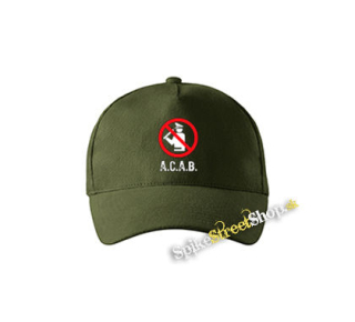 ACAB - Pictogram - zelená šiltovka vo farbe "military green"