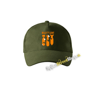 BILLY TALENT - Bombs Orange - zelená šiltovka vo farbe "military green"