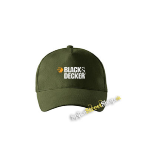 BLACK & DECKER - Logo - zelená šiltovka vo farbe "military green"