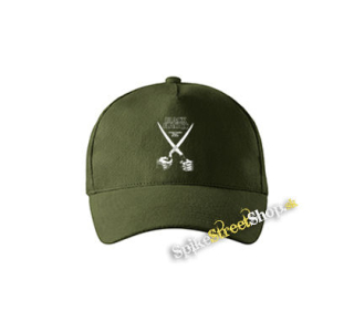 BLACK FLAG - Everything Went Black - zelená šiltovka vo farbe "military green"