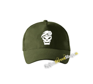 CALL OF DUTY  - Lebka - zelená šiltovka vo farbe "military green"