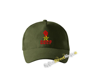 CCCP - zelená šiltovka vo farbe "military green"
