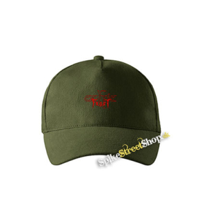 CELTIC FROST - Logo Red - zelená šiltovka vo farbe "military green"
