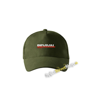 EMINEM - Revival - zelená šiltovka vo farbe "military green"