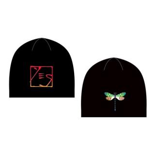 YES - Dragonfly - čierna zimná čiapka
