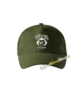 FIVE NIGHTS AT FREDDY´S - Freddy Fazbear´s Pizza - zelená šiltovka vo farbe "military green"