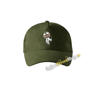 GORILLAZ - Bonesy - zelená šiltovka vo farbe "military green"