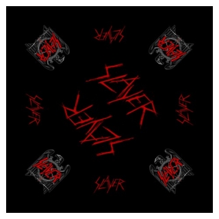 SLAYER - Black Eagle - čierna bandana šatka