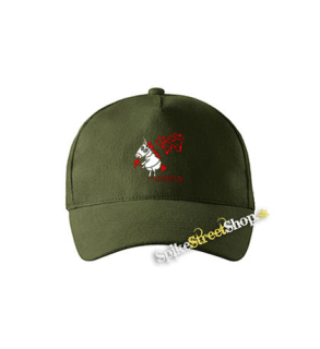 GREEN DAY - Red Father Of All Motherfuckers - zelená šiltovka vo farbe "military green"