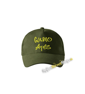 GUANO APES - Logo Yellow - zelená šiltovka vo farbe "military green"