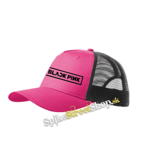 BLACKPINK - čiernoružová sieťkovaná šiltovka model "Trucker Cap"