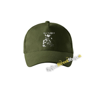 IRON MAIDEN - Virtual XI - zelená šiltovka vo farbe "military green"