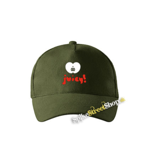 JUICY - zelená šiltovka vo farbe "military green"