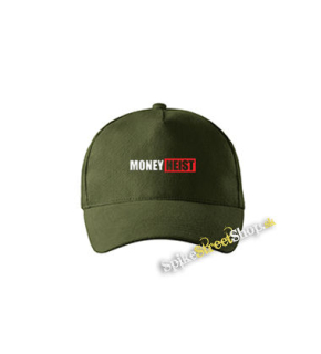 LA CASA DE PAPEL - Money Heist - zelená šiltovka vo farbe "military green"