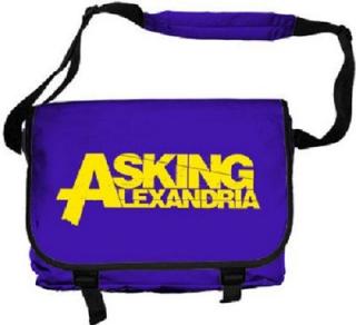 ASKING ALEXANDRIA - Logo Retro Messenger Purple - taška na rameno (Výpredaj)