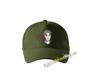 LIL PEEP - Sus Boy Portrait - zelená šiltovka vo farbe "military green"
