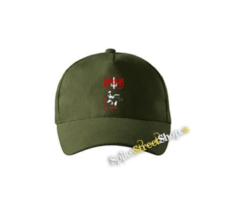 MARDUK - Fuck Me Jesus - zelená šiltovka vo farbe "military green"