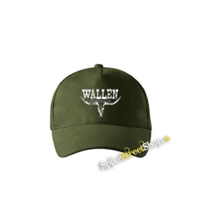 MORGAN WALLEN - Country Music Crest - zelená šiltovka vo farbe "military green"
