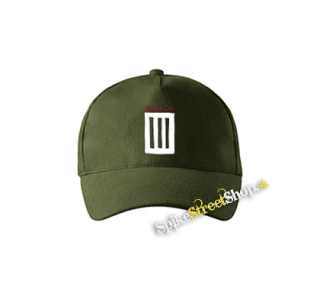 PARAMORE - 3 Bar - zelená šiltovka vo farbe "military green"