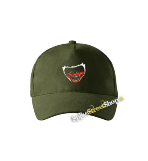 POPPY PLAYTIME - Smile - zelená šiltovka vo farbe "military green"