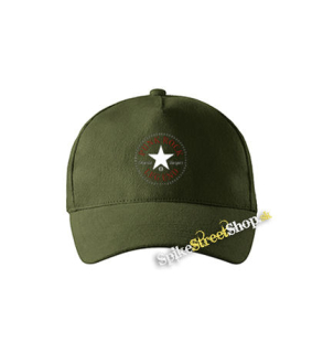 PUNK ROCK LEGEND - Charlie Harper Red - zelená šiltovka vo farbe "military green"